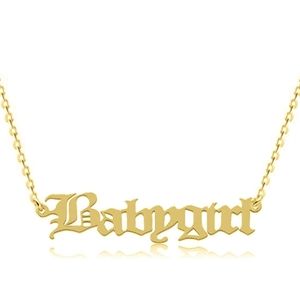 Babygirl 18k gold plated Dainty Necklace